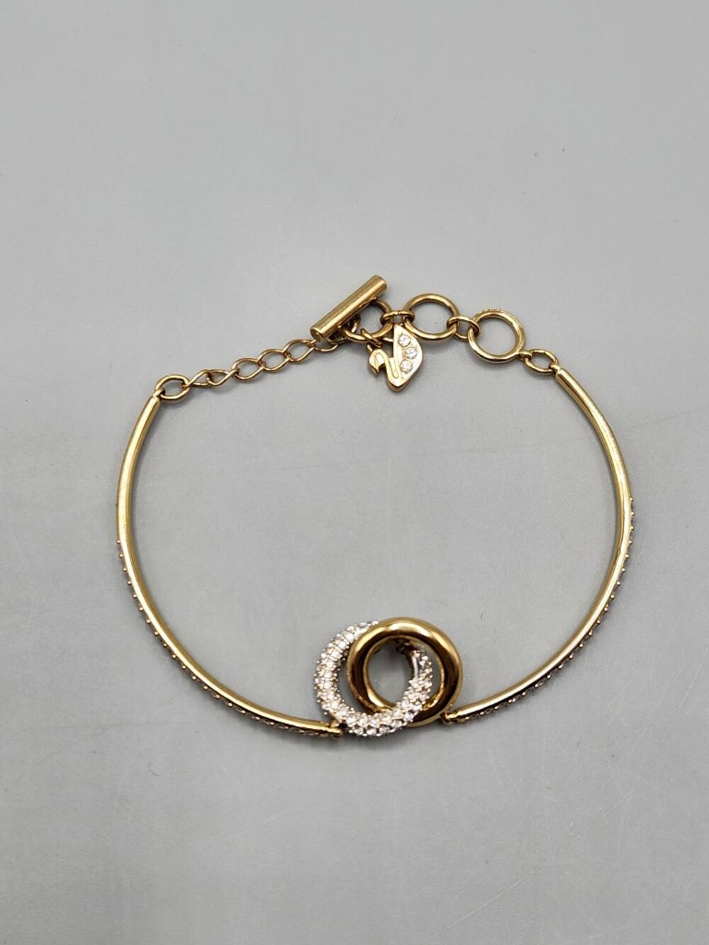Swarovski Eternal Bond Gold Tone Crystal Bracelet